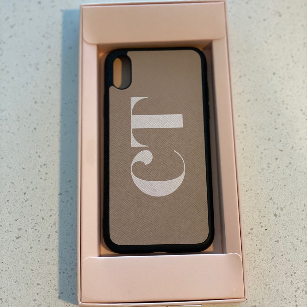 The Daily Edited (TDE) Taupe iPhone XS case